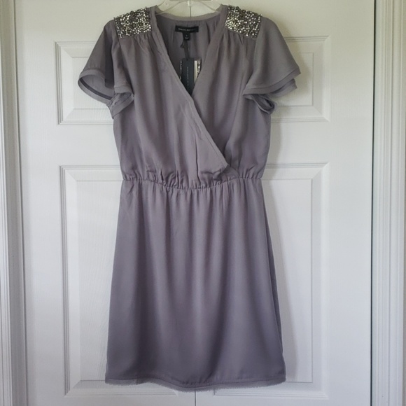 Banana Republic Dresses & Skirts - NWT Grey Banana Republic dress /w rhinestone's